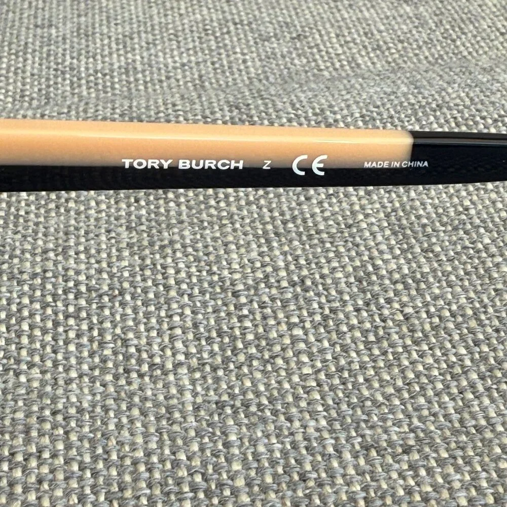 NWOT Tory Burch Panama Sunglasses Black Cream - Picture 6 of 12